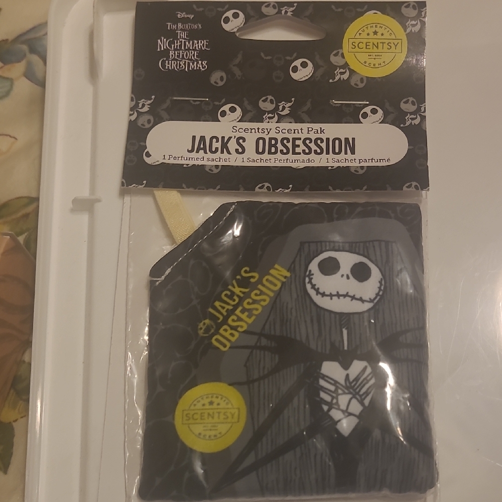 Scentsy Jack's Obsession Scent Pak - Black and Yellow